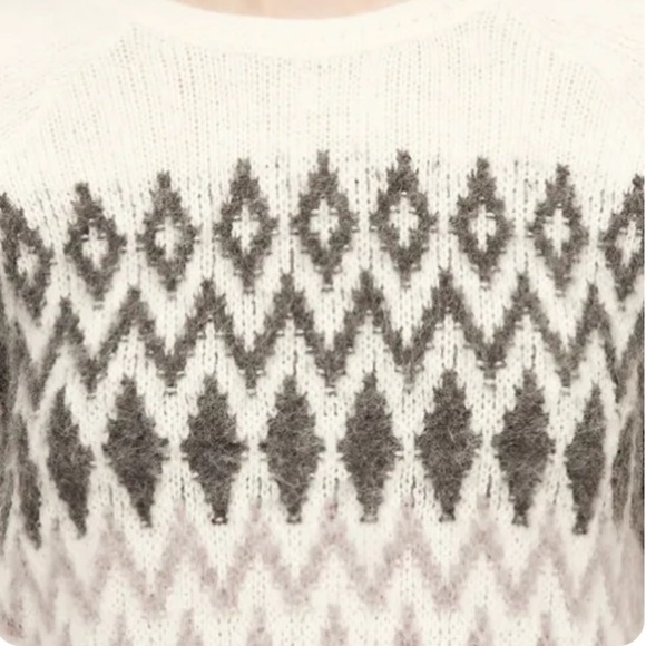 Ann Taylor Loft Sz S Wool Mohair Soft Fair Isle Crew Neck Sweater - Picture 3 of 9